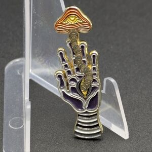 Introspective Projections Psilocybeing Hand Limited Edition /100 Enamel Art Pin